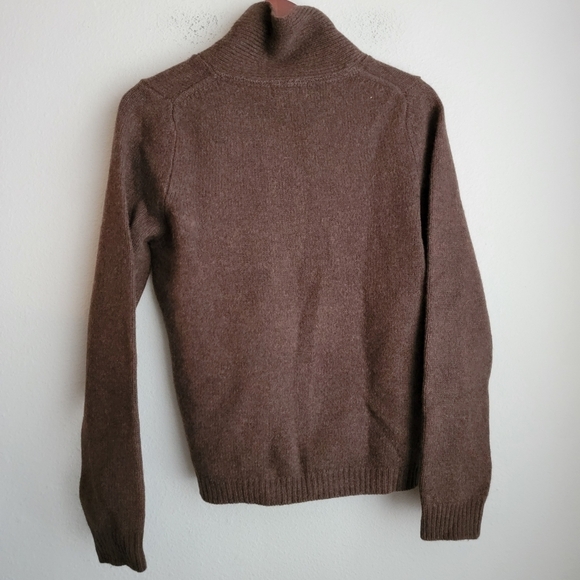 Patagonia Lambswool Shawl Sweater in Brown size L NWT - Picture 2 of 4